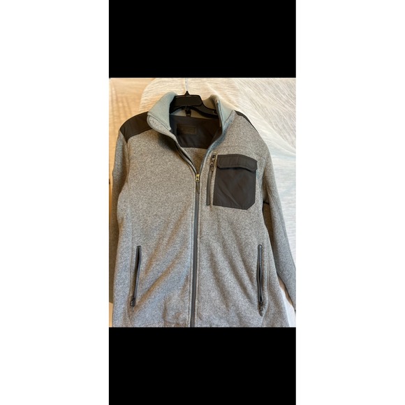 Marmot Mens Fleece Jacket Full Zip Pockets Gray Black Large Outdoors - Picture 1 of 8